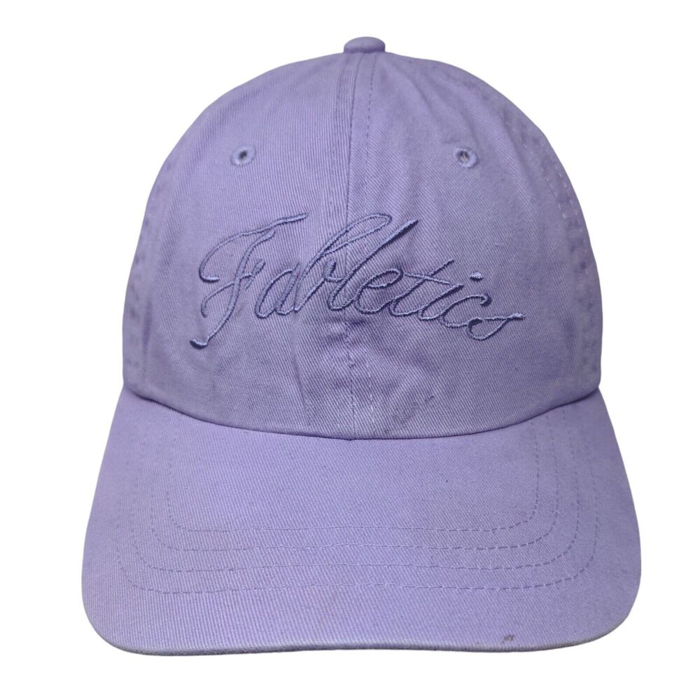 Fabletics Slideback Hat Purple One Size Adjustable Embroidered Vented Holes